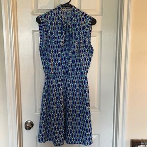 Blue Pattern Dress